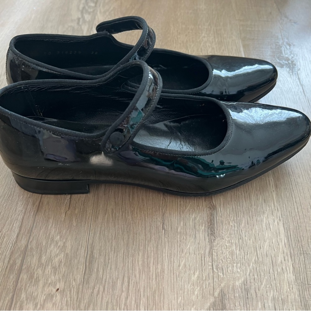 SAINT LAURENT Patent leather Mary Jane Flats Shoes size EUR 36 - Picture 3 of 8